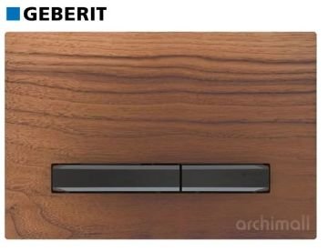 Geberit Sigma 50 Kumanda Paneli Ahşap-Siyah Krom