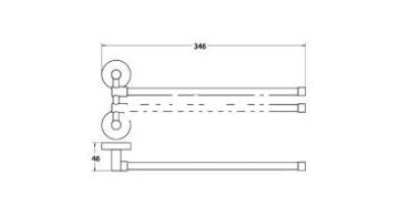 Csk Banyo Ege İkili Döner Havluluk EG2413