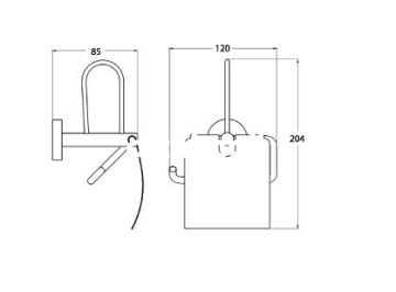 Csk Banyo Ege Yedekli Kağıtlık Krom EG2414