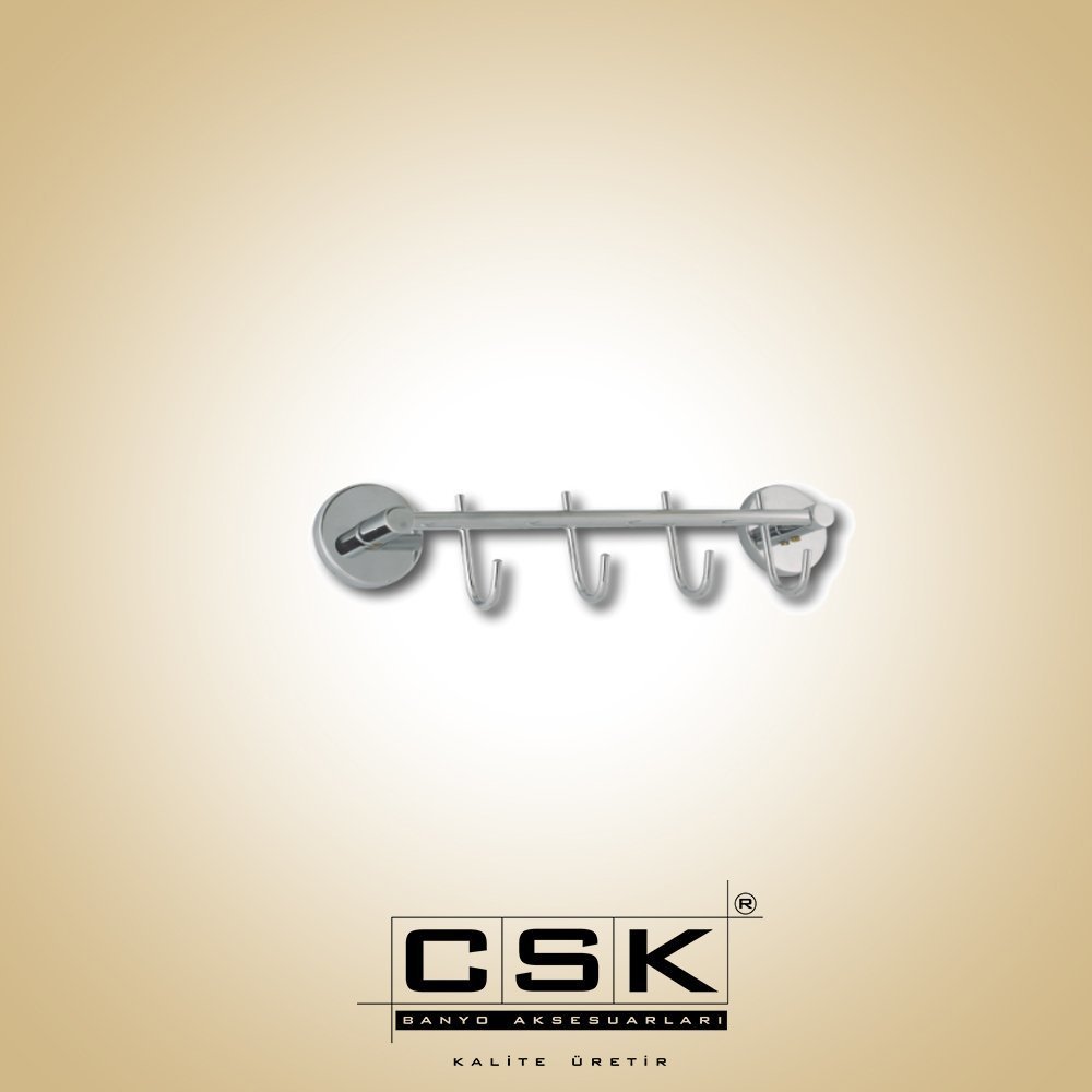 Csk Banyo Ege Dörtlü Kanca Askılık Krom EG2426