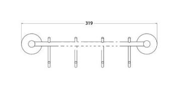 Csk Banyo Ege Dörtlü Kanca Askılık Krom EG2426