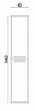 Orka Heybeli 40 cm Boy Dolabı