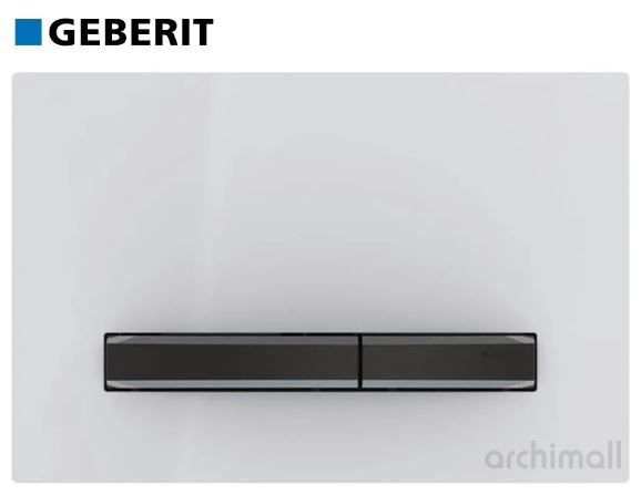 Geberit Sigma 50 Kumanda Paneli Beyaz-Siyah Krom