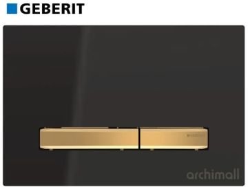 Geberit Sigma 50 Kumanda Paneli Siyah-Pirinç