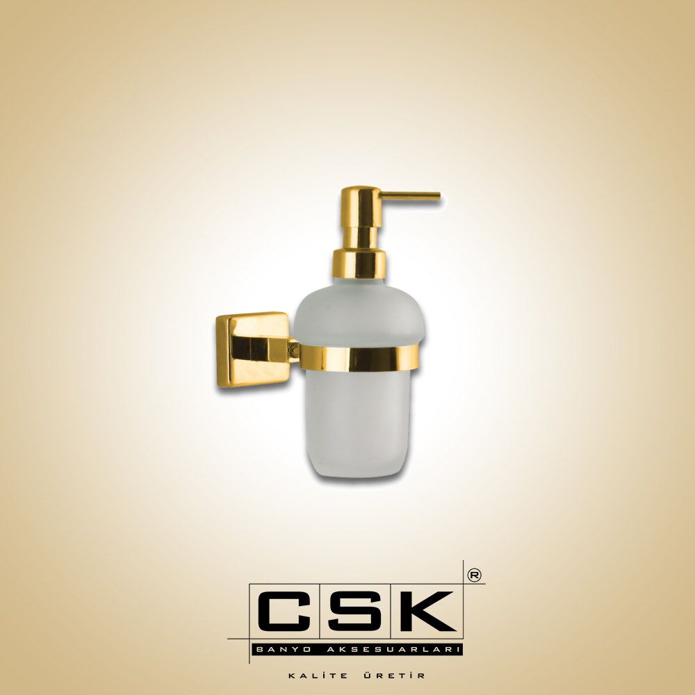 Csk Banyo Aksu Sıvı Sabunluk Altın AKS12213