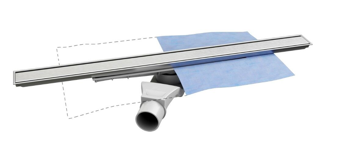 Evimetal Zetline 60 cm Duş Kanalı Yandan Çıkışlı