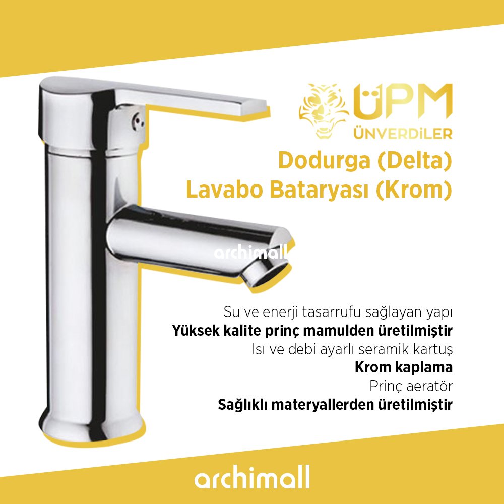 UPM Dodurga (Delta) Lavabo Bataryası Krom