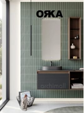Orka Pacific Çekmeceli 140 cm Asma Banyo Dolabı