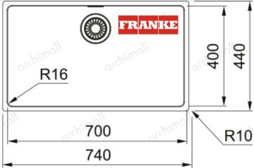Franke Maris Mrx 110-70 Inox Mutfak Evyesi̇