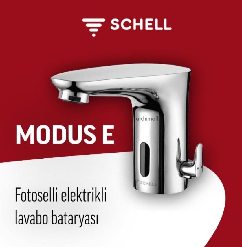 Schell Modus E Fotoselli Elektrikli Lavabo Bataryası