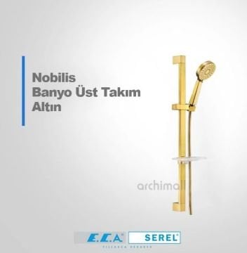 Eca Nobilis Altın Sürgülü Duş Takımı