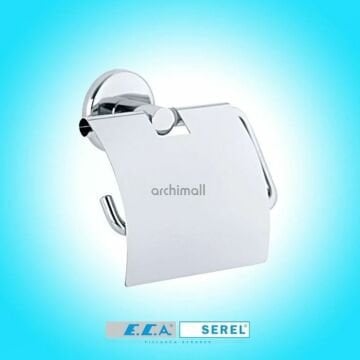 Serel Bianca Kapaklı Kağıtlık Krom