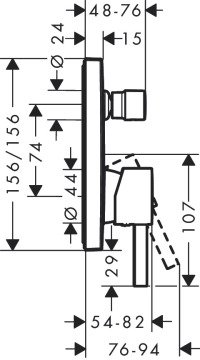 Hansgrohe Finoris Ankastre Banyo Bataryası Set