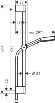 Hansgrohe Pulsify S Relaxation Duş Seti 24161000