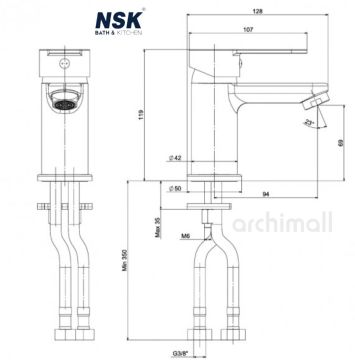 Nsk Armatür Molera Lavabo Bataryası