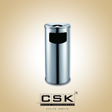 Csk Banyo Silindir Çöp Kovası Küllüklü ÇK2909