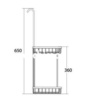 Csk Banyo Asma Süngerlik Siyah OL2760S