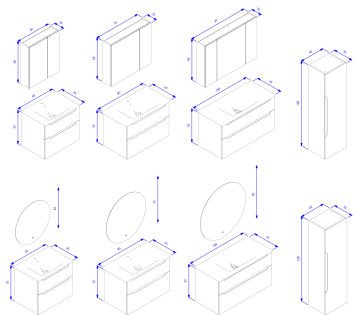 Orka Messina Boy Dolabı