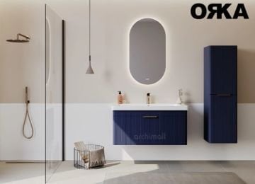 Orka Procida 105 cm Asma Banyo Dolabı