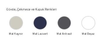 Orka Procida 105 cm Asma Banyo Dolabı