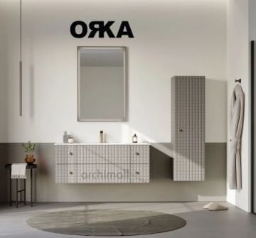 Orka Lipari 100 cm Asma Banyo Dolabı