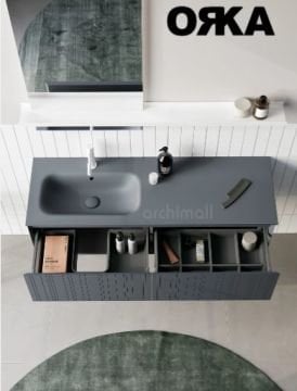 Orka Salina 120 cm Asma Banyo Dolabı