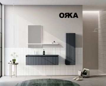 Orka Salina 120 cm Asma Banyo Dolabı
