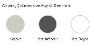 Orka Salina 120 cm Asma Banyo Dolabı