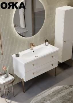 Orka Milazzo 100 cm Asma Banyo Dolabı