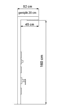 Newarc Bamboo Duş Paneli (Bambu) 440990