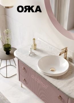 Orka Felice 120 cm Ahşap Ayaklı Banyo Dolabı