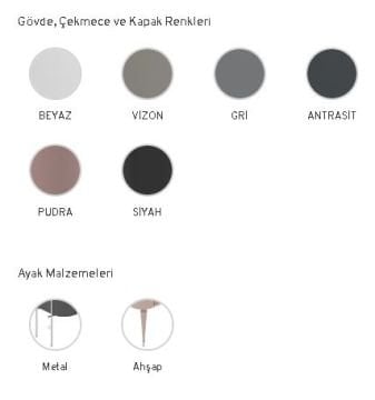 Orka Felice 120 cm Ahşap Ayaklı Banyo Dolabı