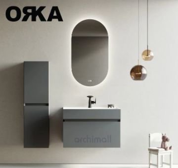 Orka Lusso 80 cm Asma Banyo Dolabı