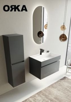 Orka Lusso 80 cm Asma Banyo Dolabı