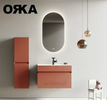 Orka Lusso 80 cm Asma Banyo Dolabı