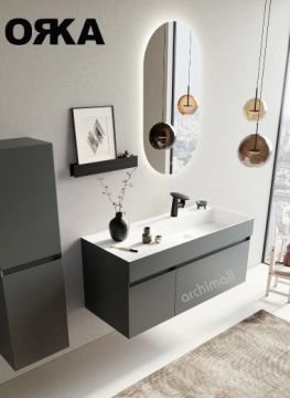 Orka Lusso 120 cm Asma Banyo Dolabı