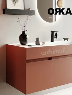 Orka Lusso 120 cm Asma Banyo Dolabı