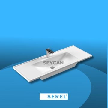 Serel Star 120 cm Etajerli Lavabo