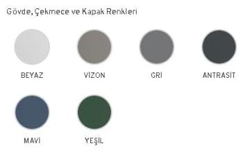Orka Milano 100 cm Asma Banyo Dolabı