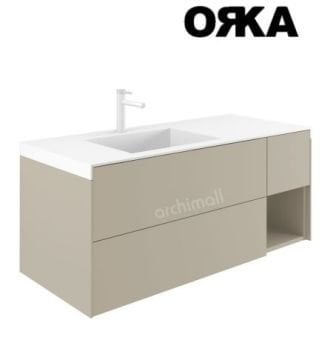 Orka Milano 120 cm Asma Banyo Dolabı