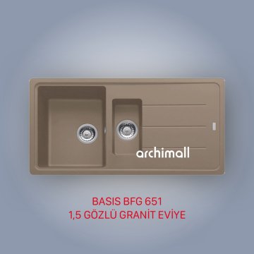 Franke BFG 651 Basis Oyster Granit Evye Seti