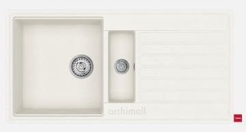 Teka Cliff 60 B-TQ 1.5 Gözlü Beyaz Granit Evye