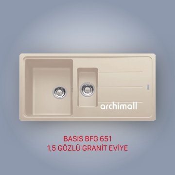 Franke BFG 651 Basis Sahara Granit Evye Seti