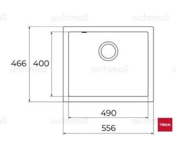 Teka Cave 49.50 B-TQ Beyaz Granit Evye