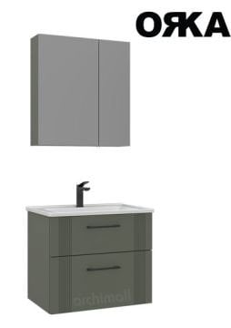 Orka Bari 65 Ayna Dolaplı Asma Banyo Dolabı