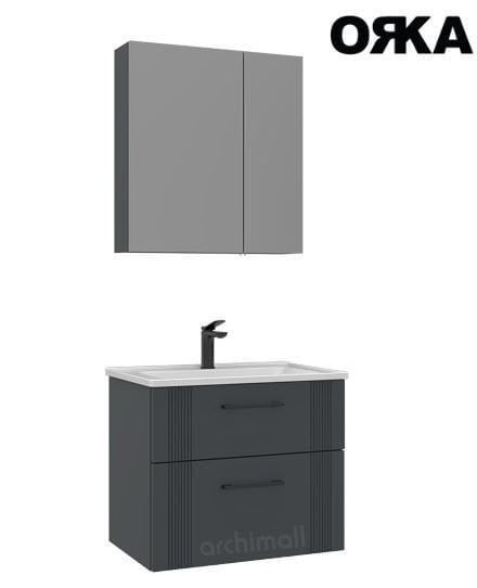 Orka Bari 65 Ayna Dolaplı Asma Banyo Dolabı