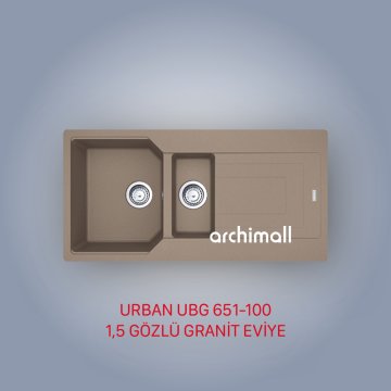 Franke UGB 651-100 Urban Oyster Granit Evye Seti