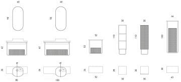 Orka Noto 80 Asma Banyo Dolabı