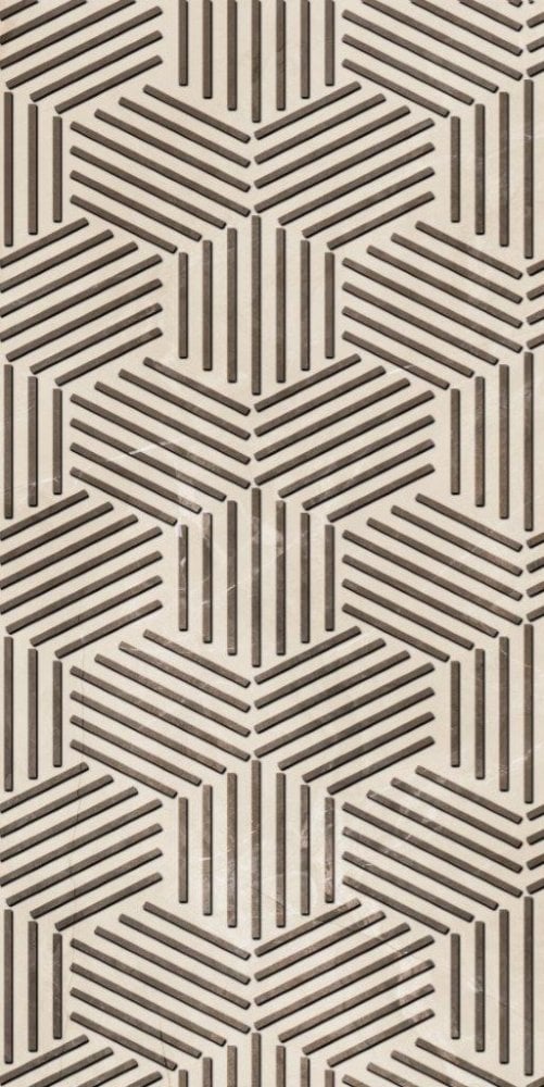 Seramiksan Zeus Hexa Krem Motif 30x60