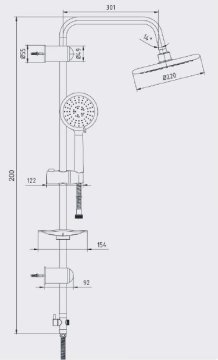 Ar Musluk Acuba Krom Duş Kolonu